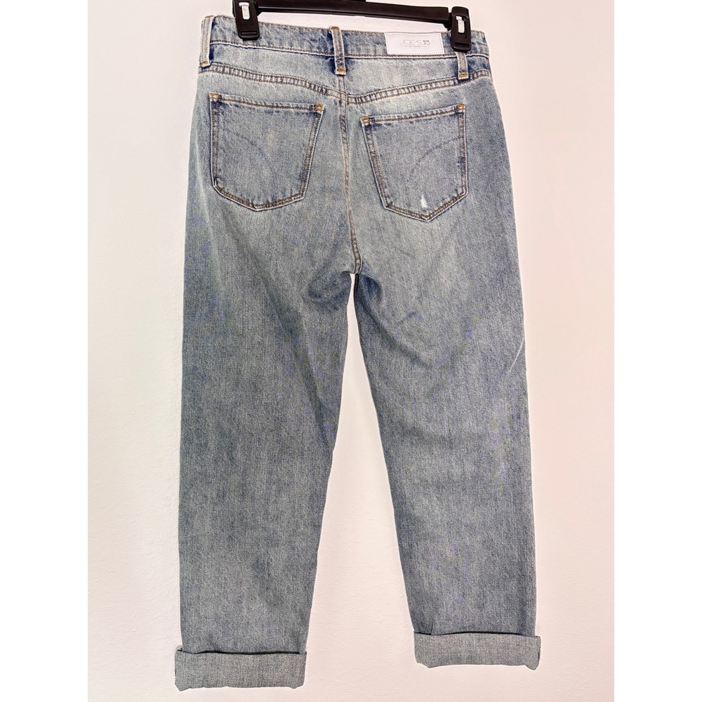 Joes Jeans‎ The Honor High Rise Vintage Straight Distressed Plaid Patch Jeans 25